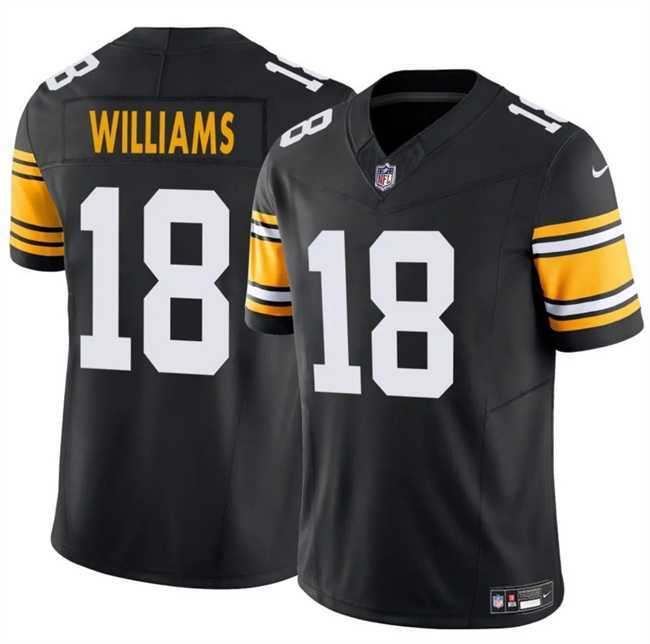 Men & Women & Youth Pittsburgh Steelers #18 Mike Williams Black 2024 F.U.S.E. Alternate Vapor Untouchable Limited Stitched Jersey